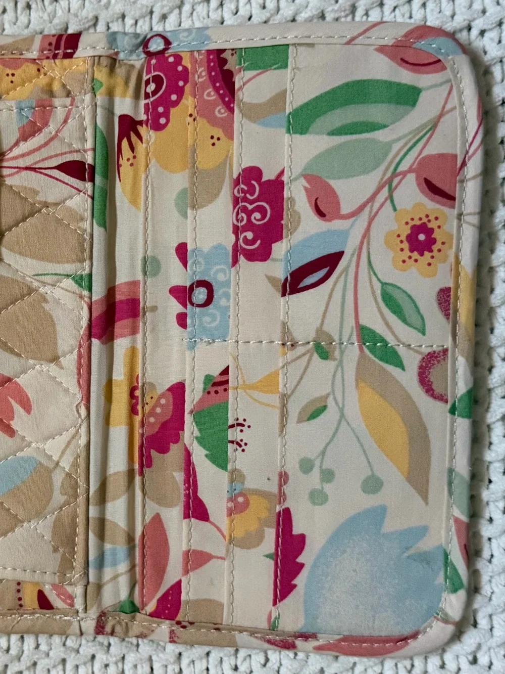 Quilted Floral Kids Seat Belt Shoulder Pads in Pink & Green
